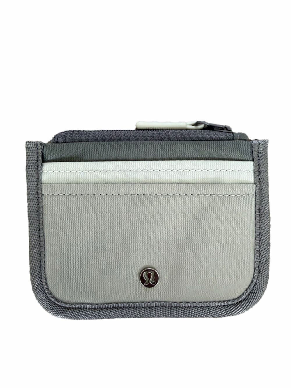 lululemon athletica Gray Compact Zip Cardholder